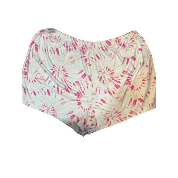 Juicy Couture Women's 1X Tie Dye Rhinestone Logo Pajama Set Pink - Picture 3 of 10